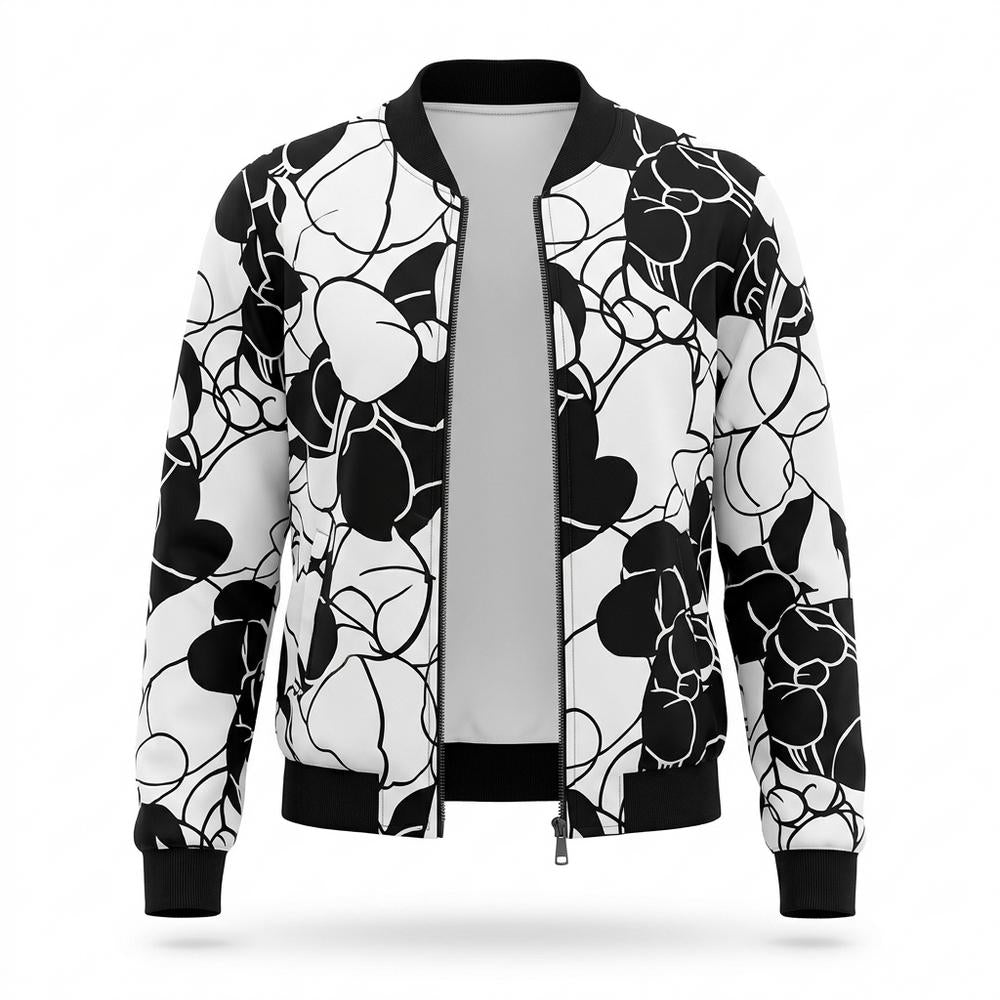 Lederjacken Outlet24 - Mogar | Gemustert Langärmlig Jacke Damen