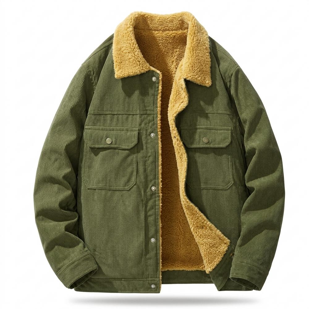 Lederjacken Outlet24 - Nituk | Gefütterte Cord Jacke Herren