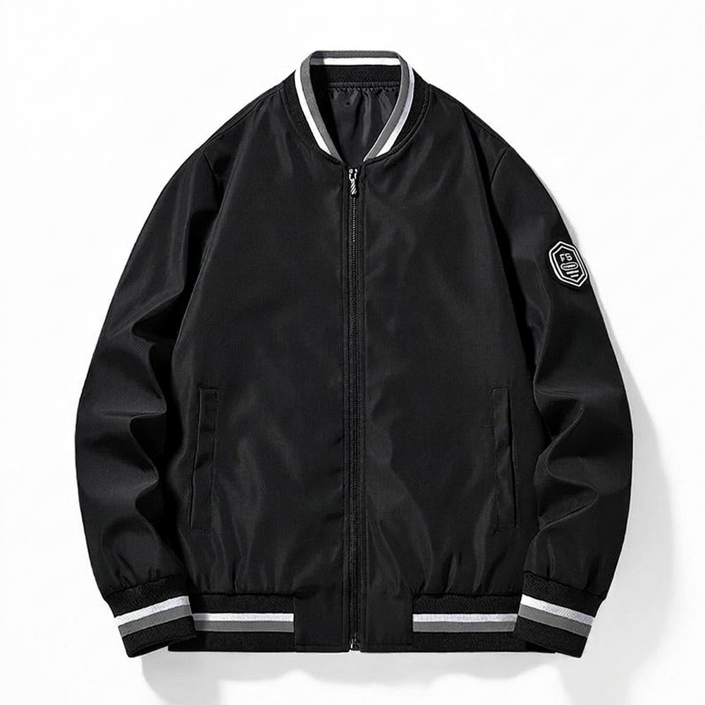 Lederjacken Outlet24 - Yasev | Gestreifte Langärmlige Jacke Herren