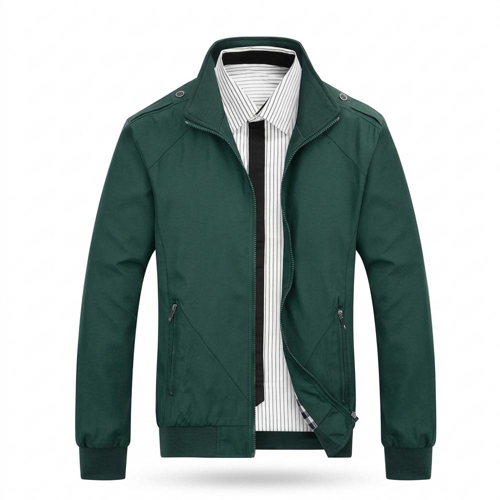Lederjacken Outlet24 - Eatel | Glatte Gefütterte Jacke Herren