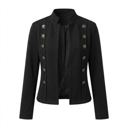 Lederjacken Outlet24 - Lorok | Tailliert Doppelreihig Jacke Damen