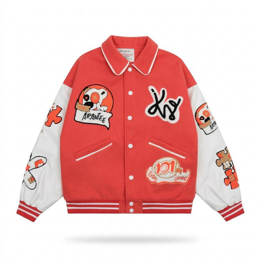 Lederjacken Outlet24 - Zabam | Bestickt Zweifarbig Jacke Unisex