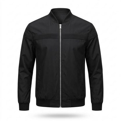 Lederjacken Outlet24 - Cizid | Plissiert Reißverschluss Jacke Herren