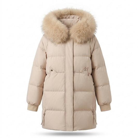 Lederjacken Outlet24 - Aupud | Gefüttert Gesteppt Mantel Damen