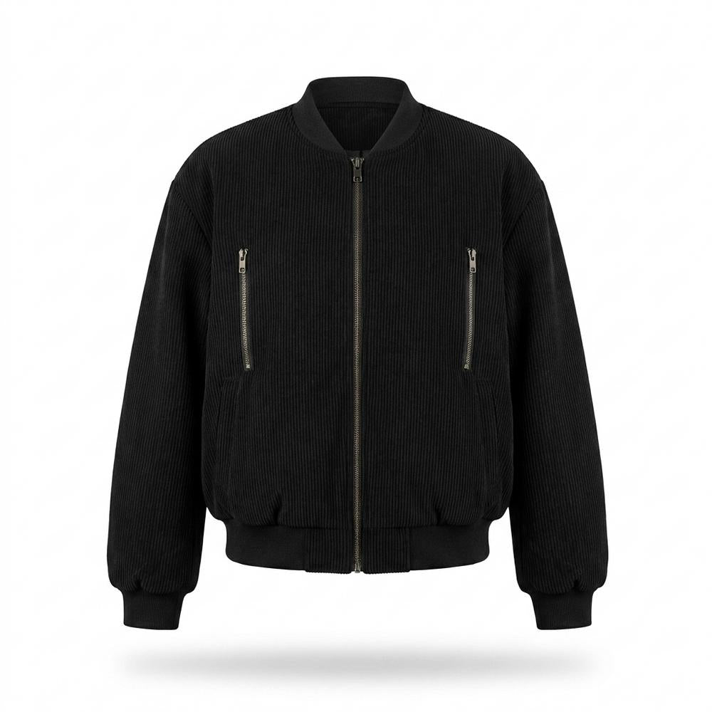 Lederjacken Outlet24 - Sisak | Gerippt Locker Jacke Damen