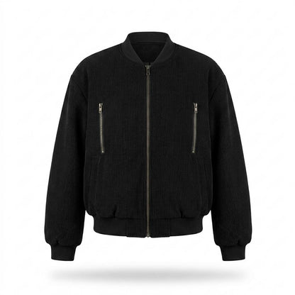 Lederjacken Outlet24 - Sisak | Gerippt Locker Jacke Damen