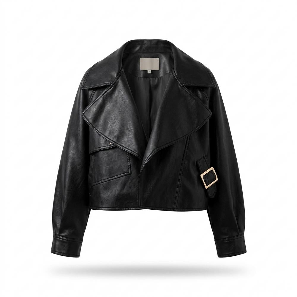 Lederjacken Outlet24 - Mihin | Locker Geschnittene Lederjacke Damen
