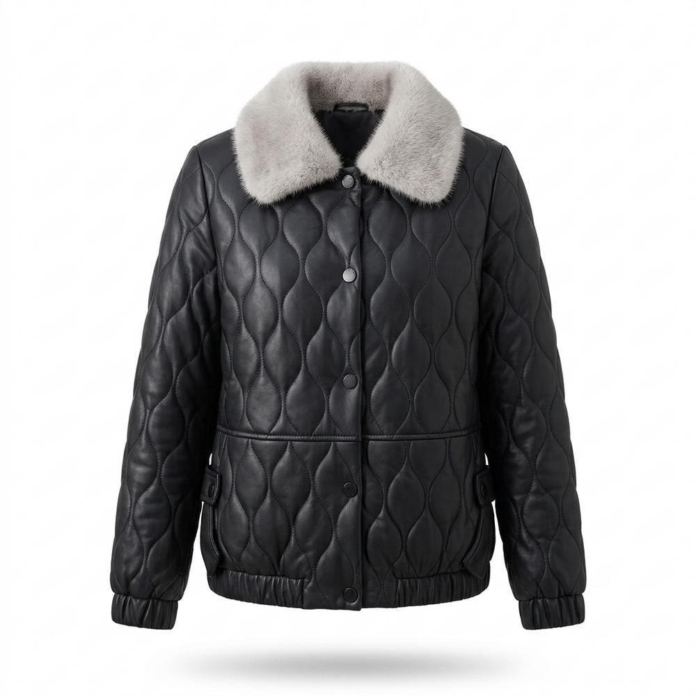 Lederjacken Outlet24 - Mubol | Gesteppt Gefüttert Jacke Damen