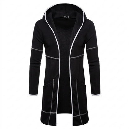 Lederjacken Outlet24 - Eozir | Langgeschnittener Kontrastfarbener Cardigan Herren