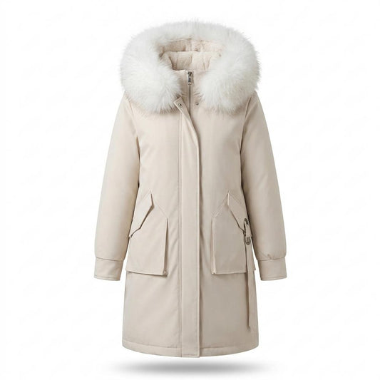 Lederjacken Outlet24 - Zitul | Langer Gefütterter Mantel Damen