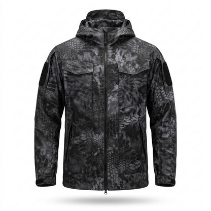 Lederjacken Outlet24 - Tasas | Gemustert Kapuzen Jacke Herren