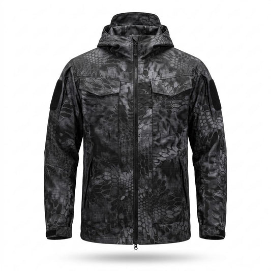 Lederjacken Outlet24 - Tasas | Gemustert Kapuzen Jacke Herren