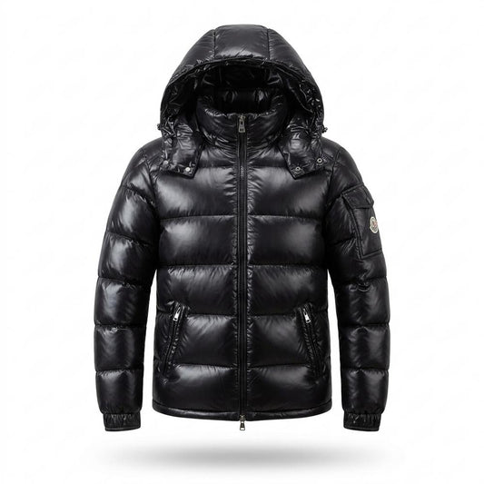 Lederjacken Outlet24 - Dudod | Glänzend Gefüttert Jacke Herren