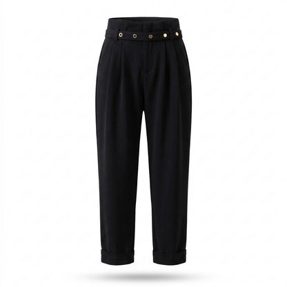 Lederjacken Outlet24 - Yabur | Gegürtete Plissierte Hose Damen