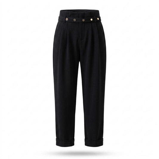 Lederjacken Outlet24 - Yabur | Gegürtete Plissierte Hose Damen