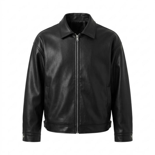 Lederjacken Outlet24 - Corod | Glatte Lockere Lederjacke Unisex