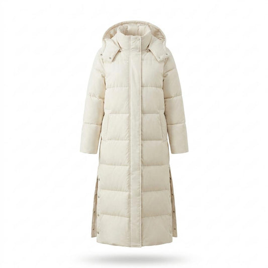 Lederjacken Outlet24 - Aikik | Wattierter Langgeschnittener Mantel Damen