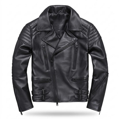 Lederjacken Outlet24 - Lufav | Gesteppt Asymmetrisch Lederjacke Herren