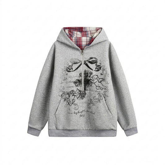 Lederjacken Outlet24 - Eogan | Gefüttert Bedruckt Hoodie Unisex
