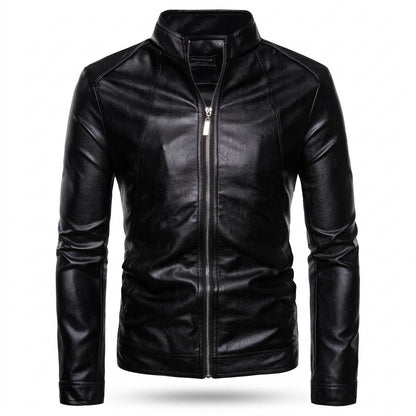 Lederjacken Outlet24 - Renov | Hochschließende Taillierte Lederjacke Herren