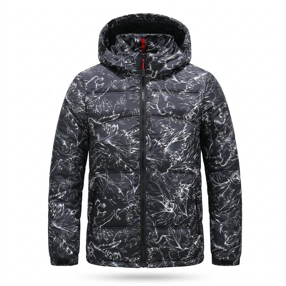 Lederjacken Outlet24 - Vozul | Wattiert Gemustert Jacke Herren