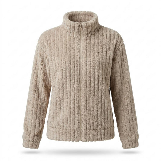 Lederjacken Outlet24 - Datus | Gerippt Flauschig Jacke Damen