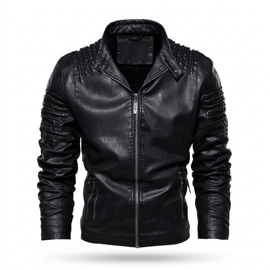 Lederjacken Outlet24 - Terid | Gesteppt Gefüttert Lederjacke Herren