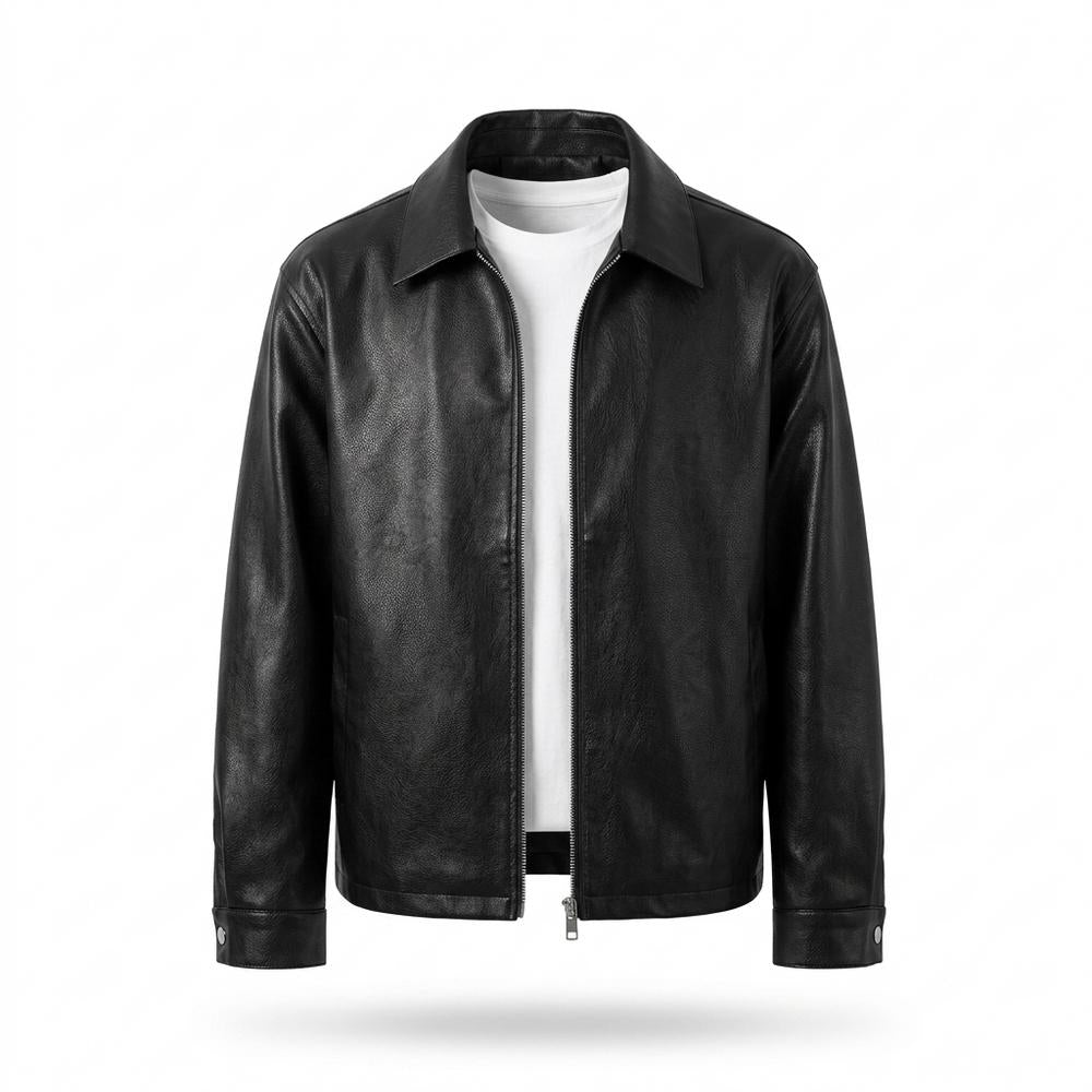 Lederjacken Outlet24 - Sipad | Genarbt Gekragt Lederjacke Herren