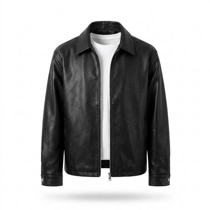 Lederjacken Outlet24 - Sipad | Genarbt Gekragt Lederjacke Herren