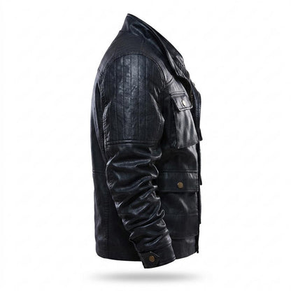 Lederjacken Outlet24 - Nokar | Gesteppt Genarbt Lederjacke Herren