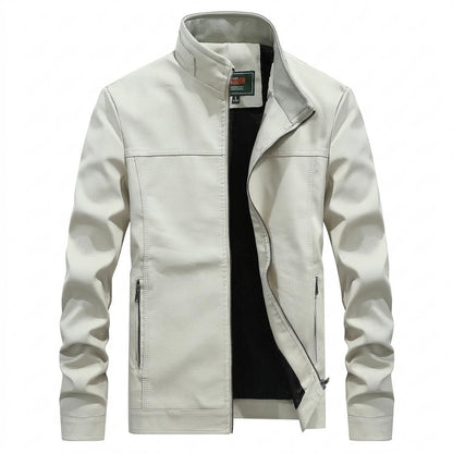 Lederjacken Outlet24 - Ceped | Gefüttert Strukturiert Lederjacke Herren