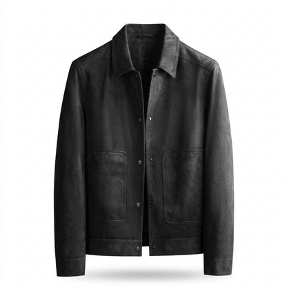 Lederjacken Outlet24 - Zugal | Aufgeraut Geknöpft Wildleder-Jacke Herren