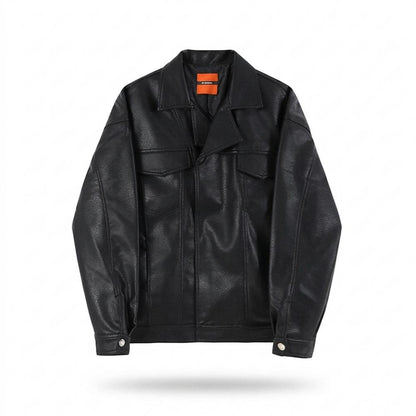 Lederjacken Outlet24 - Kofok | Kastig Gekörnt Lederjacke Unisex