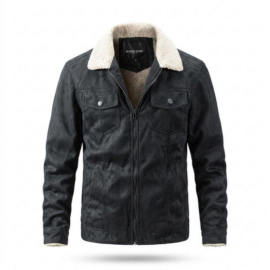 Lederjacken Outlet24 - Cikov | Gefüttert Strukturiert Jacke Herren