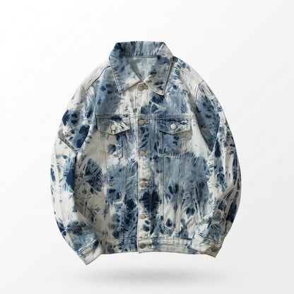 Lederjacken Outlet24 - Zumun | Gebatikt Geknöpft Jacke Unisex