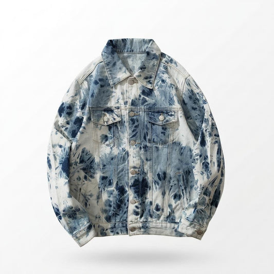 Lederjacken Outlet24 - Zumun | Gebatikt Geknöpft Jacke Unisex