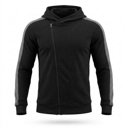 Lederjacken Outlet24 - Miwet | Asymmetrisch Hochschließend Hoodie Herren