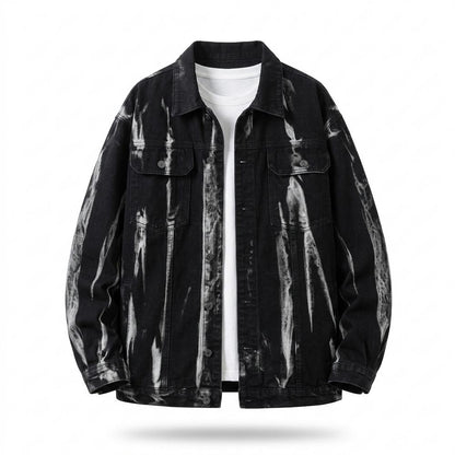 Lederjacken Outlet24 - Nisel | Gewaschen Geknöpft Jacke Unisex