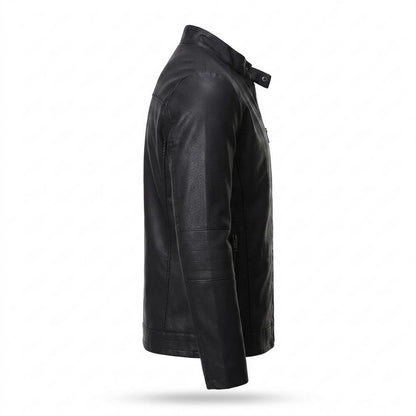 Lederjacken Outlet24 - Yazad | Gefüttert Tailliert Lederjacke Herren