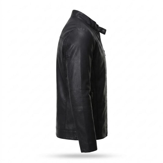 Lederjacken Outlet24 - Yazad | Gefüttert Tailliert Lederjacke Herren