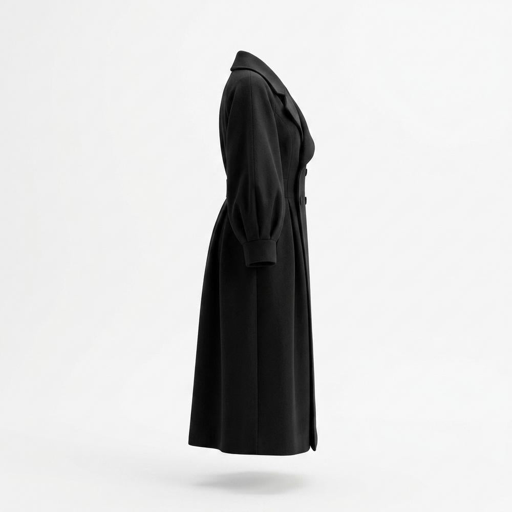 Lederjacken Outlet24 - Yelid | Tailliert Voluminös Mantel Damen