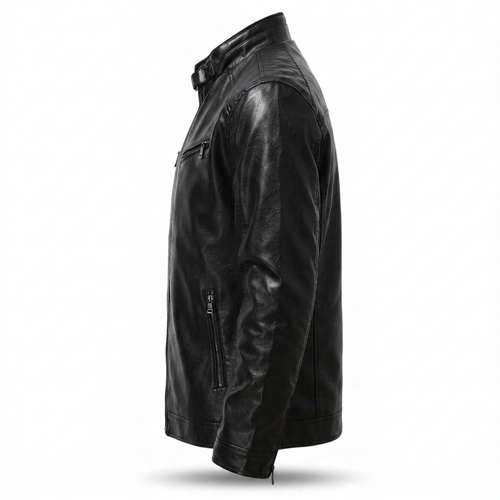 Lederjacken Outlet24 - Valim | Gesteppte Taillierte Lederjacke Herren