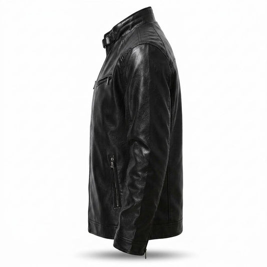 Lederjacken Outlet24 - Valim | Gesteppte Taillierte Lederjacke Herren