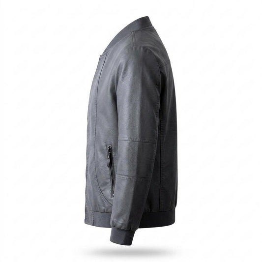 Lederjacken Outlet24 - Cobam | Gefüttert Tailliert Lederjacke Herren