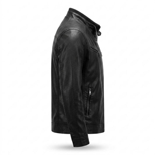 Lederjacken Outlet24 - Aahet | Gesteppte Gefütterte Lederjacke Herren