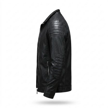Lederjacken Outlet24 - Kidik | Gesteppt Tailliert Lederjacke Herren