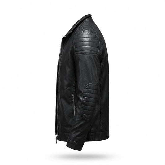 Lederjacken Outlet24 - Kidik | Gesteppt Tailliert Lederjacke Herren