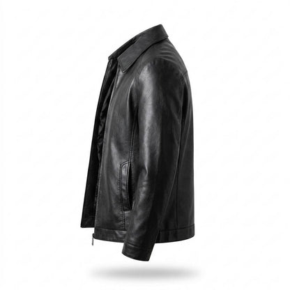Lederjacken Outlet24 - Sozed | Gekragte Glatte Lederjacke Herren