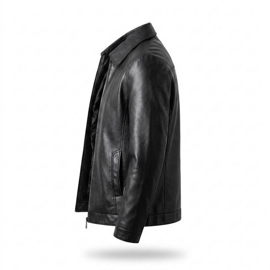 Lederjacken Outlet24 - Sozed | Gekragte Glatte Lederjacke Herren