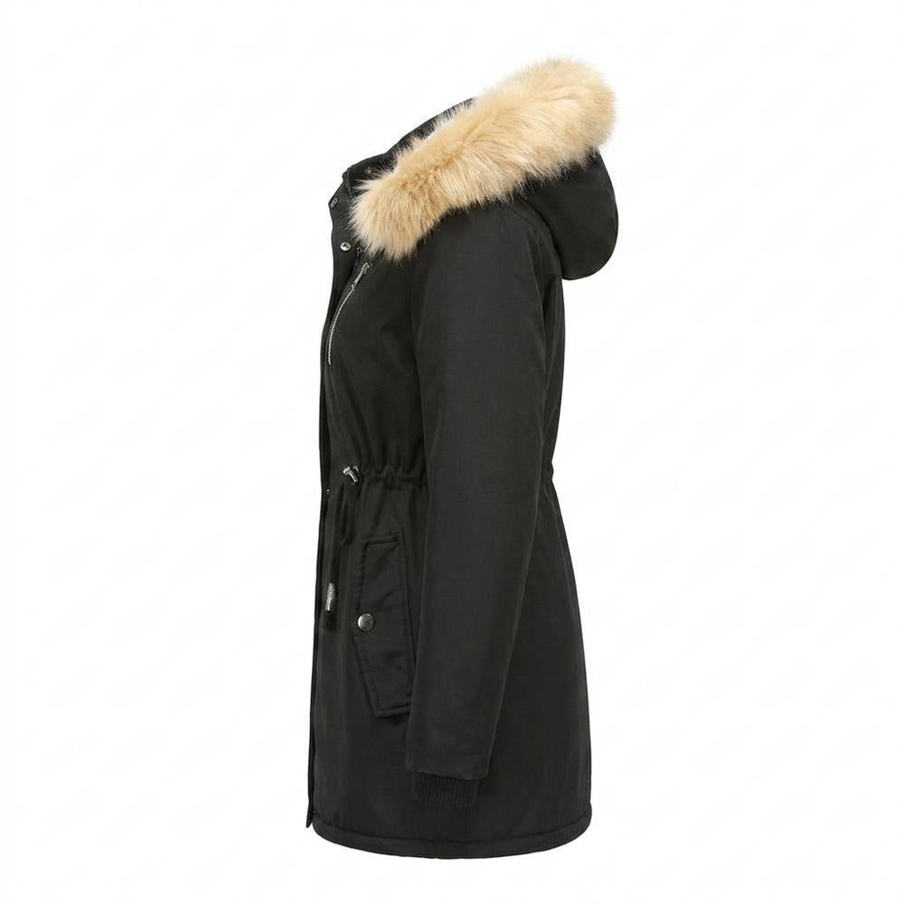 Lederjacken Outlet24 - Tadim | Gefütterter Taillierter Mantel Damen